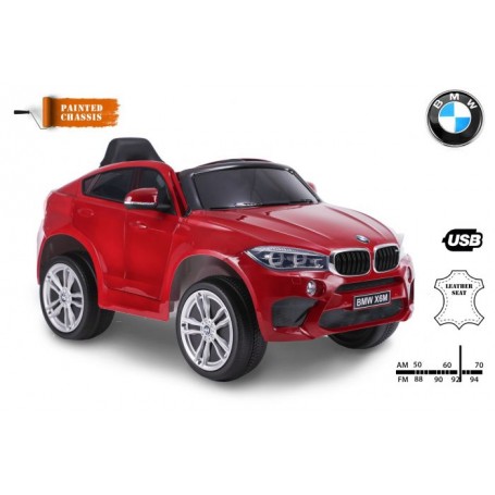COCHE ELÉCTRICO PARA NIÑOS BMW X6M 12V RC MODELO 2022