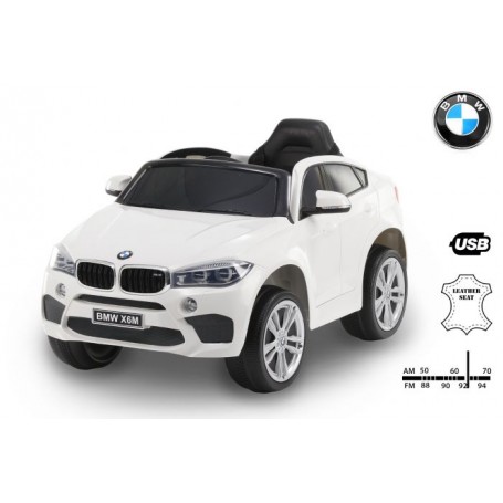 COCHE ELÉCTRICO PARA NIÑOS BMW X6M 12V RC MODELO 2022