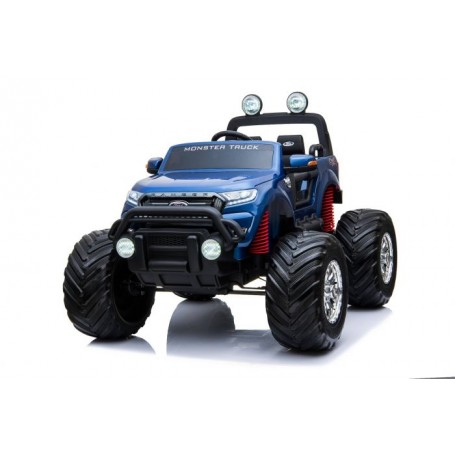 COCHE ELÉCTRICO PARA NIÑOS FORD RANGER MONSTER TRUCK 4X4 24V RC PANTALLA LCD