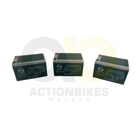 JUEGO DE BATERIAS T-MAX E-FLUX 36V (3x12V / 12Ah), E-SCOOTER 800W / 1000W