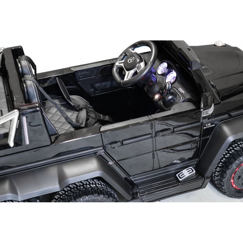 Coche Eléctrico Infantil Mercedes G63 6x6 - 12V, Control Remoto, Asiento De Cuero