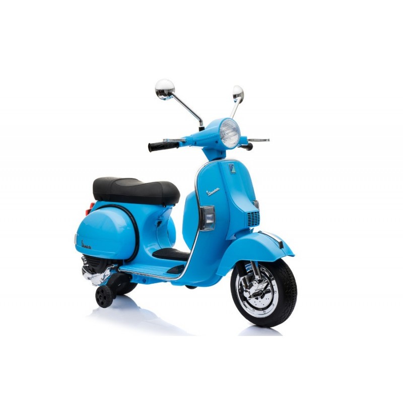 Moto Eléctrica Vespa Para Niños Con MP3, Marcha Adelante Y Reversa, Maletero Y Ruedas De Plástico – Fucsia (3-6 Años, Hasta 30 Kg)