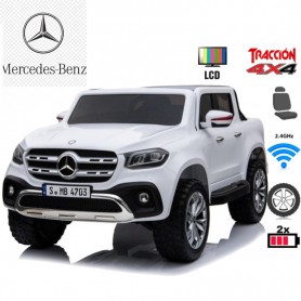 COCHE ELÉCTRICO PARA NIÑOS MERCEDES BENZ X-CLASS 470 4X4 LCD 12V