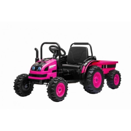 TRACTOR ELÉCTRICO POWER CON REMOLQUE 12 V, CR 2,4 GHz