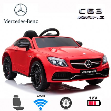COCHE ELÉCTRICO PARA NIÑOS MERCEDES C63 12V RC
