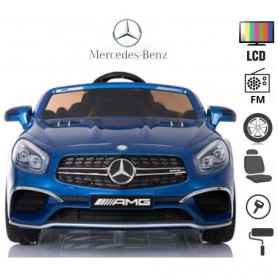 COCHE ELÉCTRICO PARA NIÑOS MERCEDES SL65 PANTALLA LCD MP4 2022