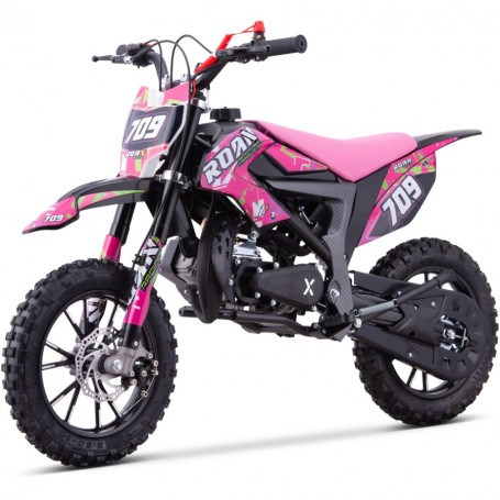 MINI MOTO DE CROSS GASOLINA PARA NIÑOS ROAN 709 49cc 2024