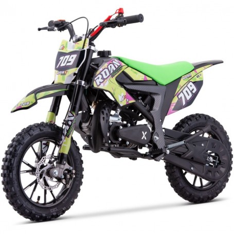 MINI MOTO DE CROSS GASOLINA PARA NIÑOS ROAN 709 49cc 2024