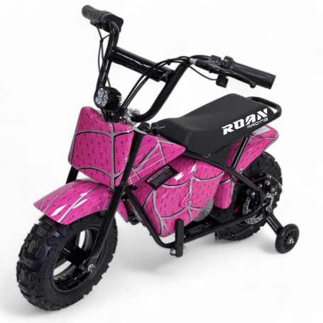 MINIMOTO ELÉCTRICA NIÑO 250W  ROAN R6 CON RUEDINES