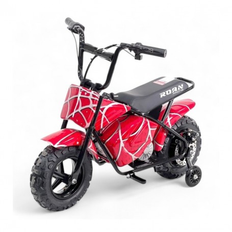 MINIMOTO ELÉCTRICA NIÑO 250W  ROAN R6 CON RUEDINES