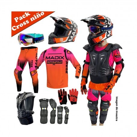 EQUIPACIÓN COMPLETA MOTOCROSS INFANTIL
