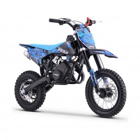 MINI MOTO DE CROSS GASOLINA PARA NIÑOS ROAN RXT 60CC 12"/10"